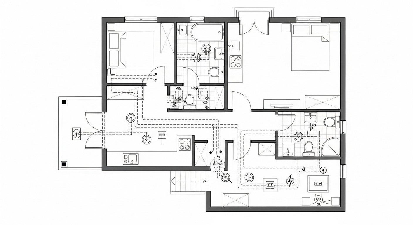 Residential Plumbing & Electrical Drawings