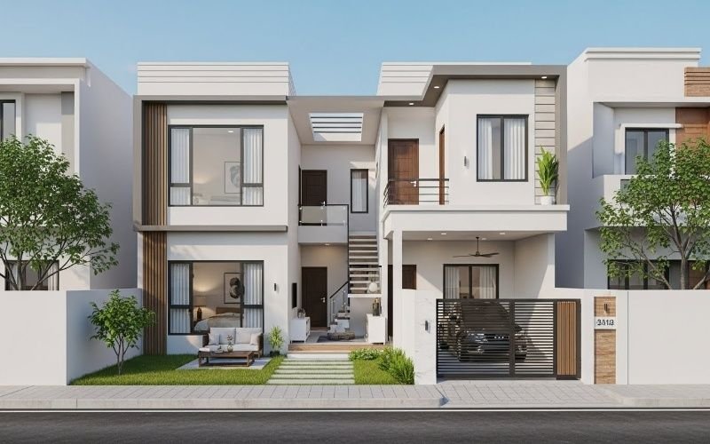 Modern 5 marla house designed by a 5 Marla House Design Architect in Pakistan with smart layout and contemporary elevation