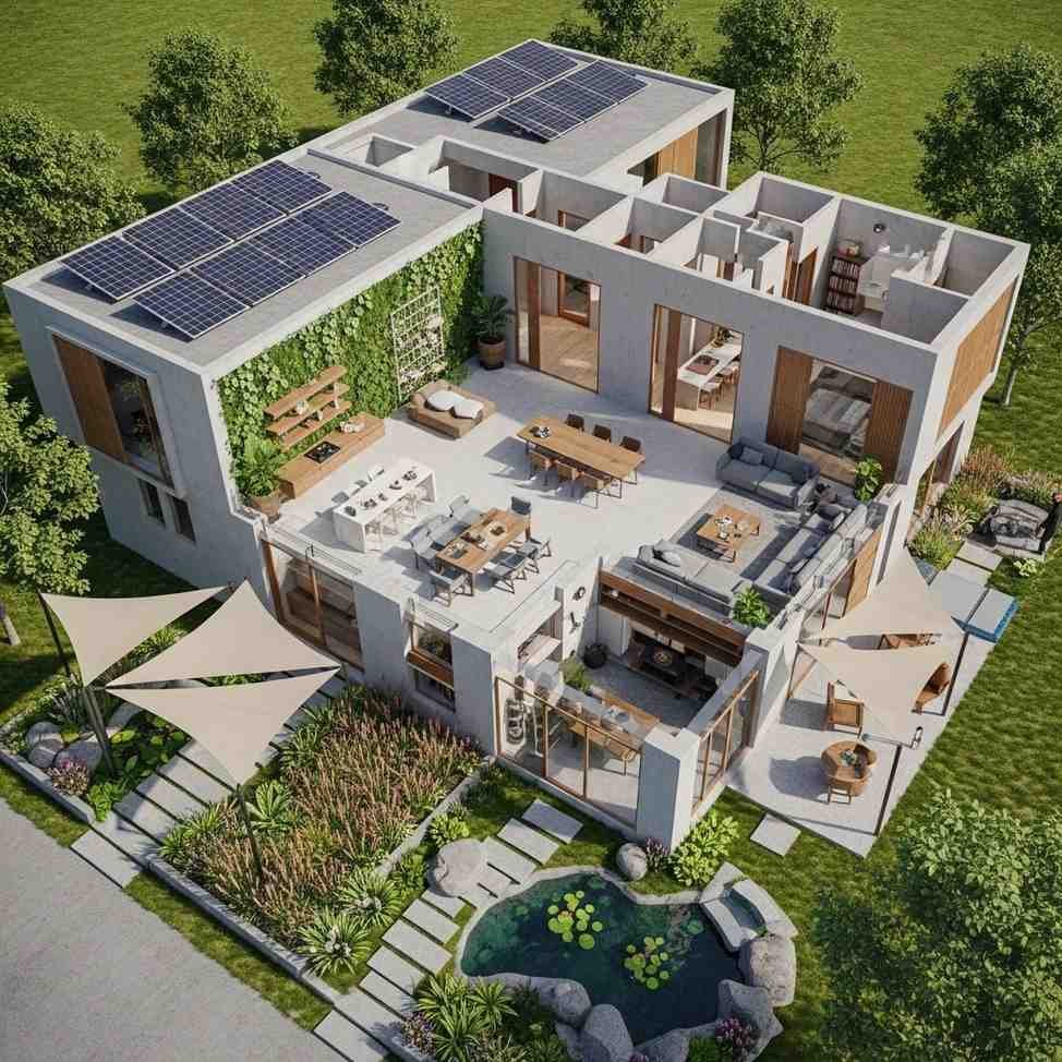 Compact Urban House Layout