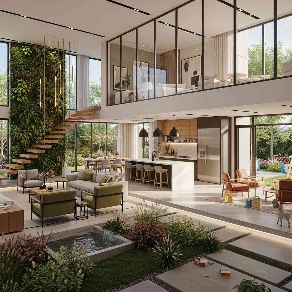 Modern Family Home Concept