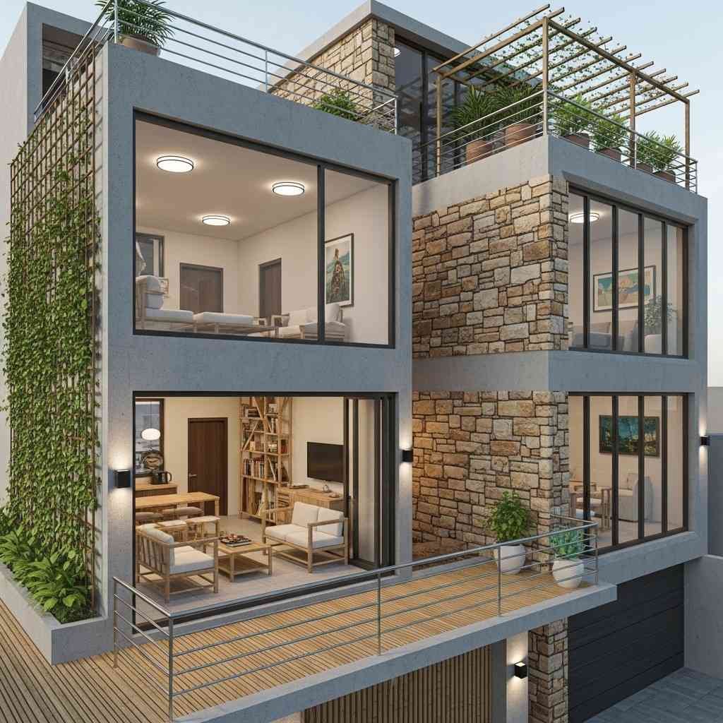 Sustainable Modern Home 3D Visuals in Rawalpindi