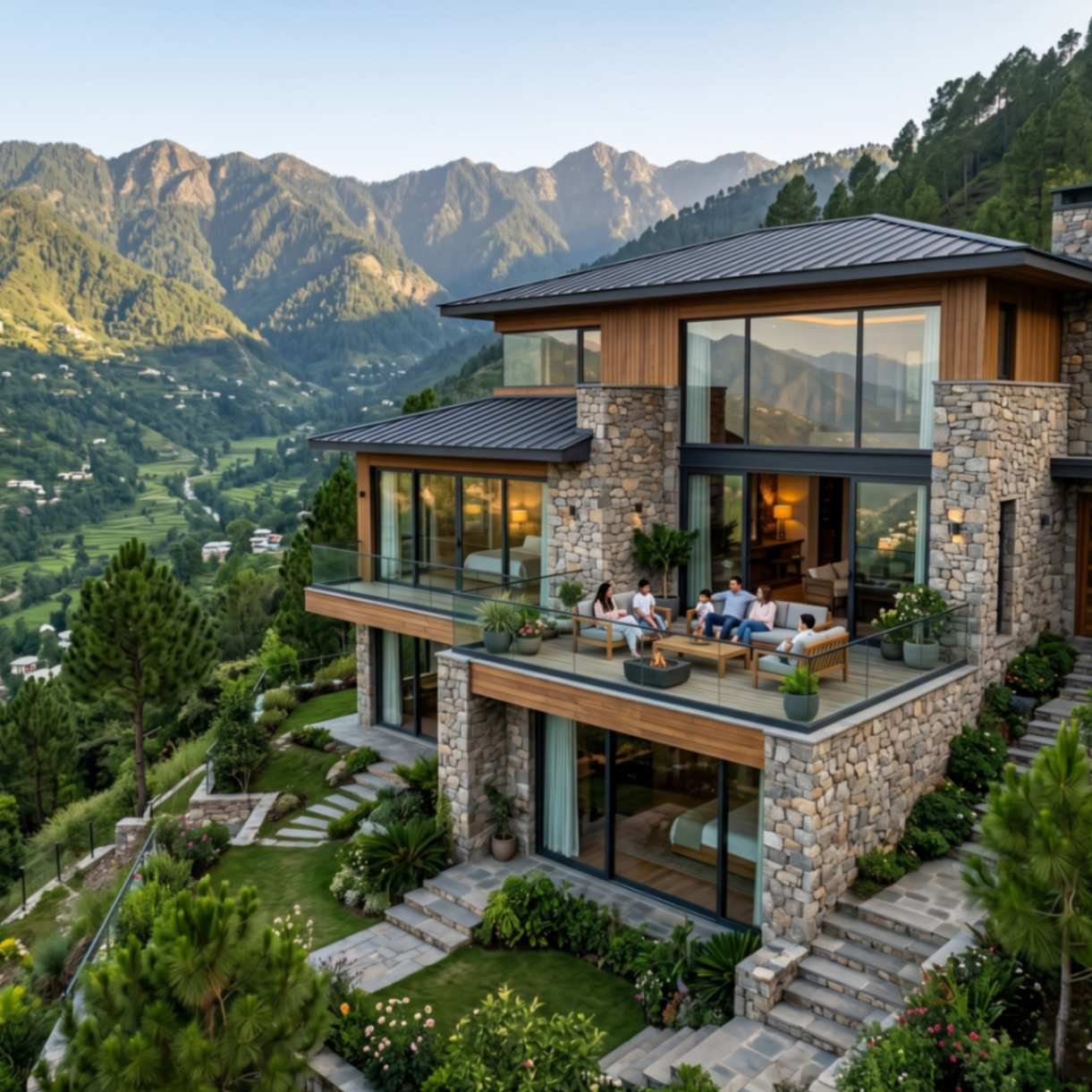A Hillside Family Home Concept