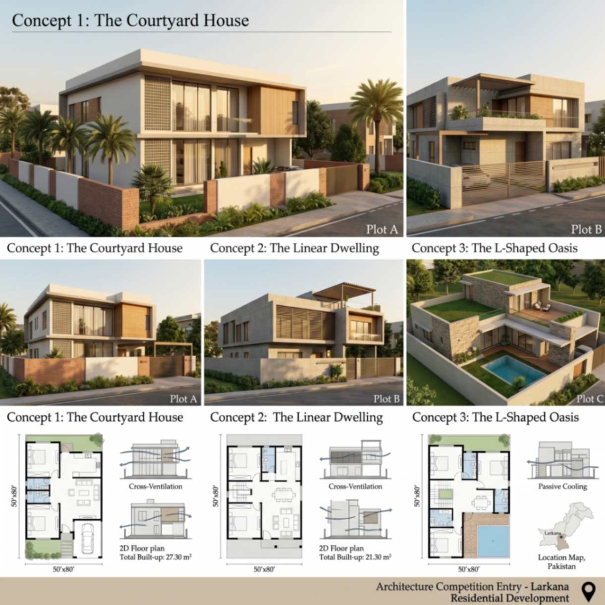 Realistic Home Concepts for Larkana Plots