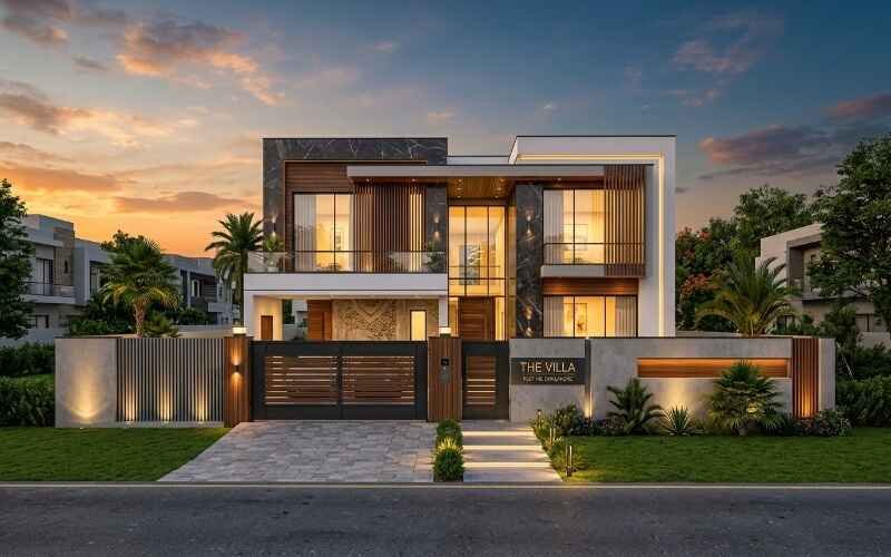 3D Elevation Design Services in DHA Lahore for Modern House Front Designs
