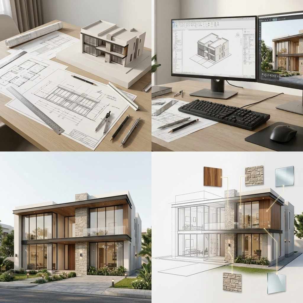 3D House Design and Visualization