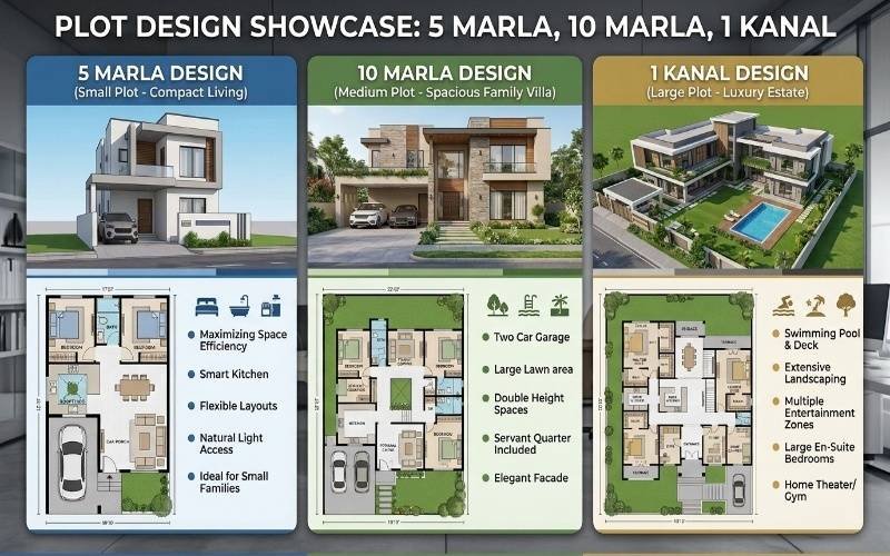 Modern House Design Ideas for Different Plot Sizes