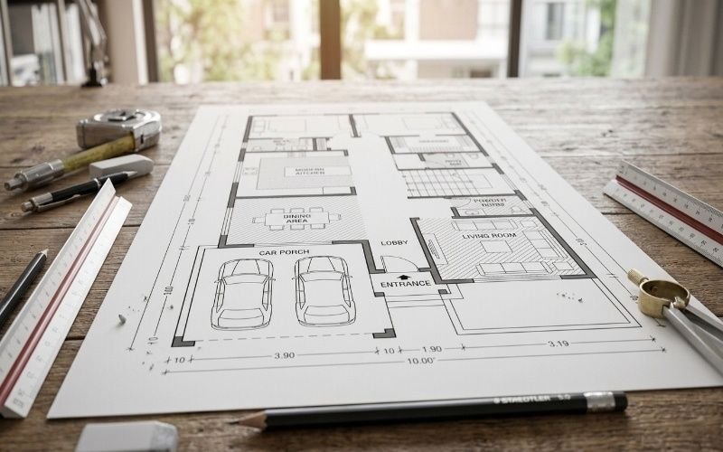 2D Floor Plan Design Lahore