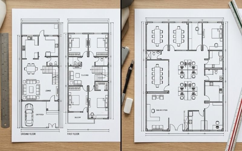 2D Floor Plan Design Process