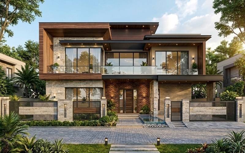Best House Facade Materials in Pakistan